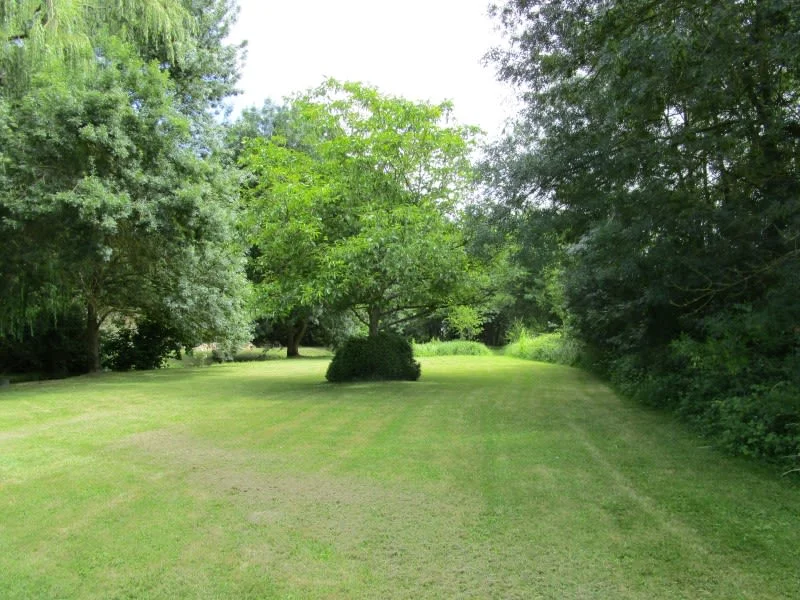 Extensive grounds and orchard at Moulin St Blaise watermill holiday accommodation, Sarthe